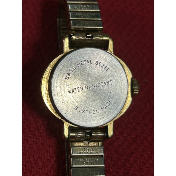 Vintage Timex Ladies Watch 24mm Gold Tone Roman Dial Manual Wind - Picture 4 of 7